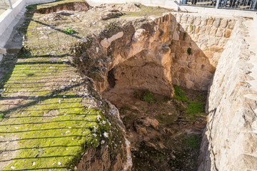 Dwelling cavefrom the Second Temple period on the territory of the museum of the Good Samaritan...