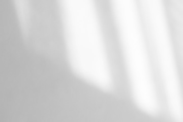 Organic drop diagonal shadow on a white wall, overlay effect for photo, mock-ups, posters,...
