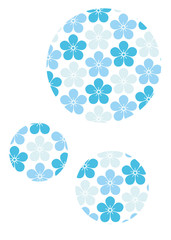 花をデザインした背景素材