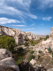 Fototapeta premium Stone houses of Goreme village in Cappadocia, Turkey