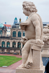 Statue in Zwinger in Dresden, Germany