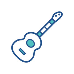 GUITAR icon design, flat style icon collection