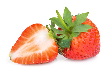  strawberry isolated on white background