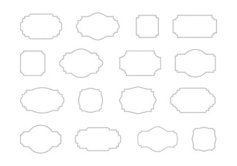 Decorative calligraphic frames. 