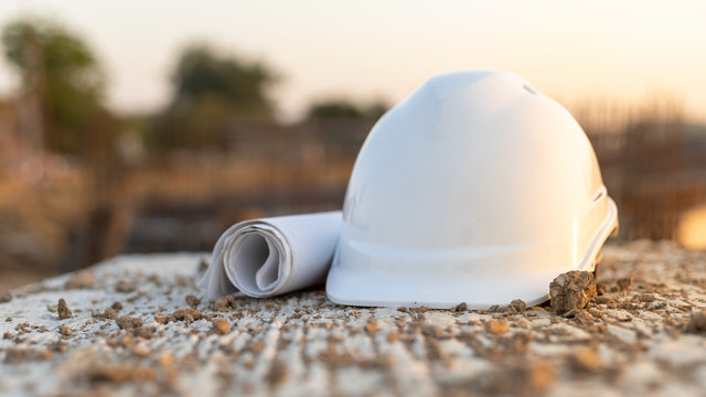 Construction hat white hotsell