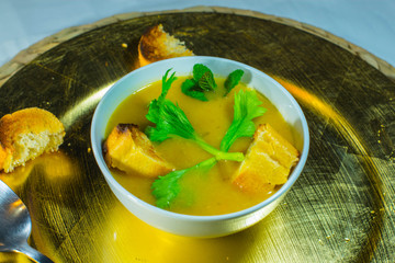 ready to eat a hot vegetable soup