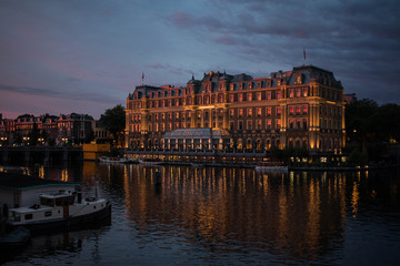 Amstel Hotel at Sunset