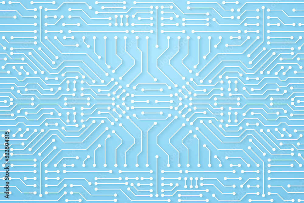 Wall mural Abstract Technology Background, circuit board pattern - Wall murals