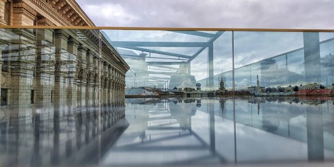 interior of modern building