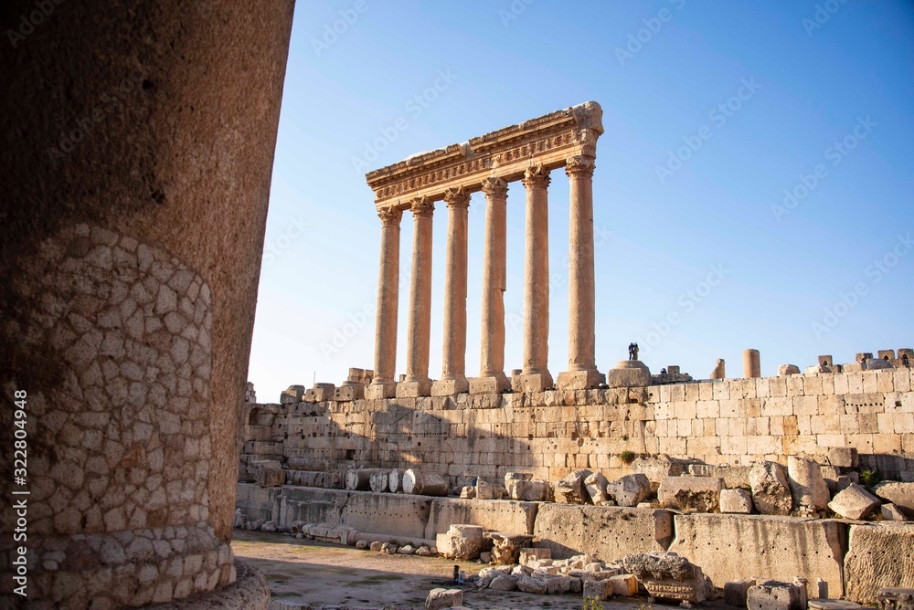 Wall mural Templo de Júpiter desde Baco, Baalbek