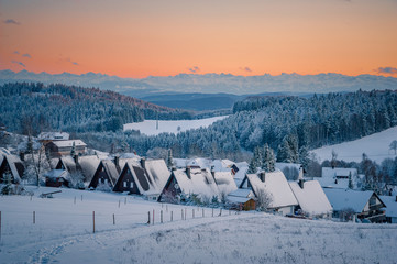 Winterdämmerung über Niedergebisbach