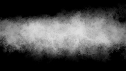 Black design background with white smoke digital illustration