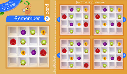 find the right answer memory fruit