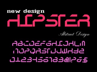 font.modern alphabet minimal design.Typeface,Typography vector cinema