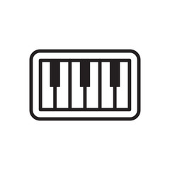 PIANO icon design, flat style icon collection