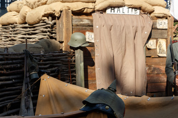 Hiking camp of German troops in the First World War.