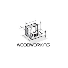 illustration consisting of a picture of a piece of wood and the inscription 