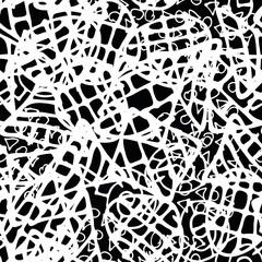 Black and white grunge seamless. Abstract repeating background. Monochrome pattern for fabric, wrapping paper