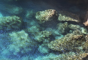 Fototapeta na wymiar Mediterranean Sea near Zurrieq. Malta