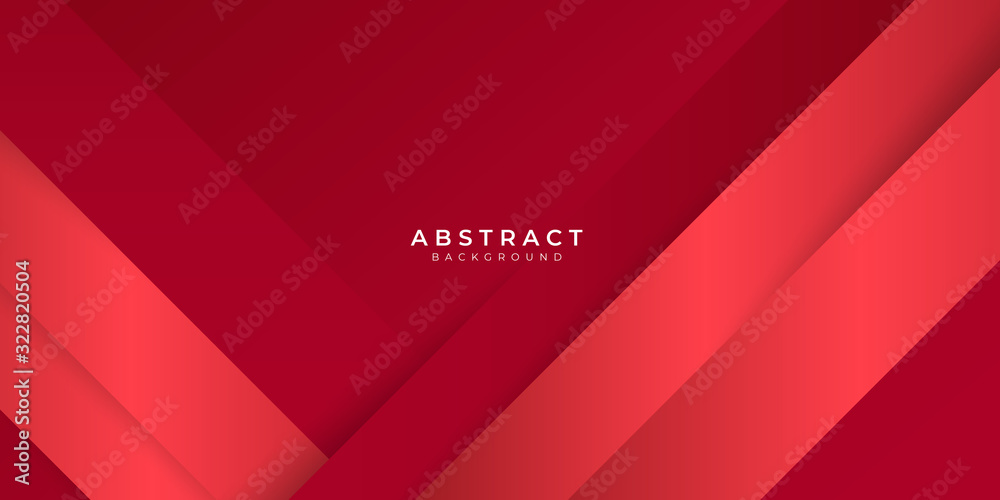 Wall mural red bright line cut shadow abstract background vector illustration for presentation design. abstract