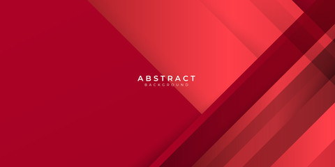 Red abstract background geometry shine and layer element vector for presentation design.