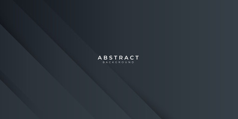 Obraz premium Modern dark black neutral abstract background for presentation design 