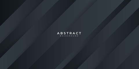 Obraz premium Modern dark black neutral abstract background for presentation design 
