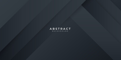 Fototapeta premium Modern dark black neutral abstract background for presentation design 
