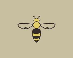 bumble bee cute logo