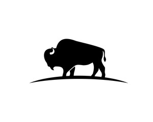 Bison silhouette logo © kmsdesen