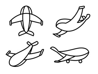 Vector airplane icons