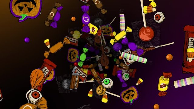 Flying Through Halloween Candy