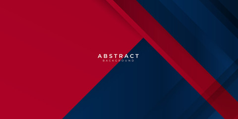 Red gradient blue box rectangle abstract background vector presentation design