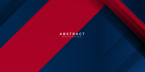 Red gradient blue box rectangle abstract background vector presentation design