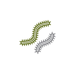 Microbe related icon on background for graphic and web design. Creative illustration concept symbol for web or mobile app.