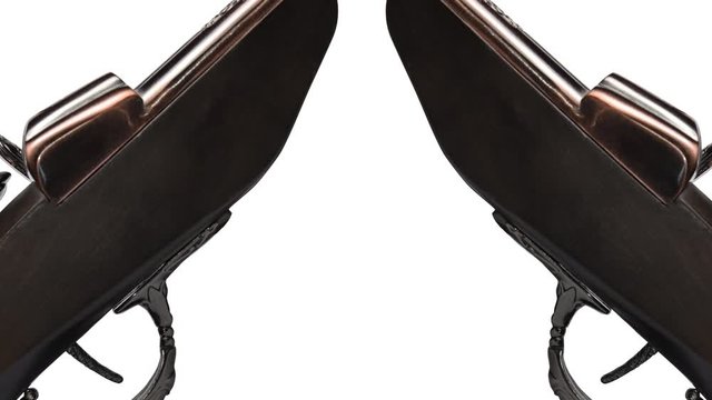 Vintage dueling guns frame