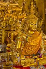 Beautiful golden chapel of Wat Paknam