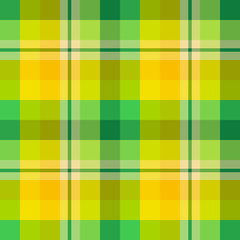 Seamless pattern in amazing summer green and yellow colors for plaid, fabric, textile, clothes, tablecloth and other things. Vector image.