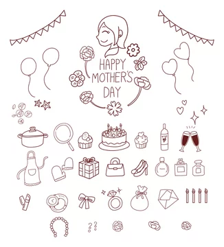 母の日 セット イラスト 素材 アイコン 手書き風 かわいい Stock Vektorgrafik Adobe Stock 母の日 セット イラスト 素材 アイコン 手書き風 かわいい Stock Vektorgrafik Adobe Stock