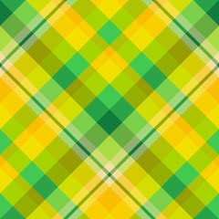 Seamless pattern in amazing summer green and yellow colors for plaid, fabric, textile, clothes, tablecloth and other things. Vector image. 2