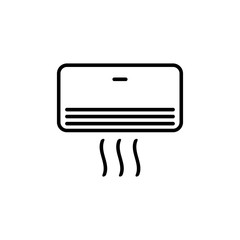 air conditioner icon vector logo template EPS 10