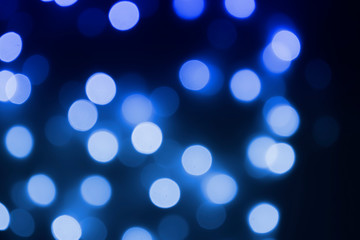 Blue Bokeh images abstract background