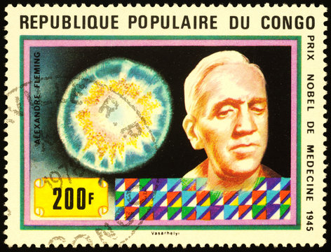 Portrait of microbiologist Alexander Fleming