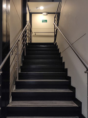emergency staircase in building