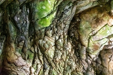 details in the texture of the tunnels