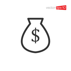 Money Bag Icon Design Vector