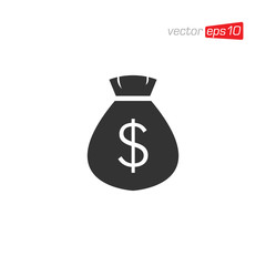 Money Bag Icon Design Vector