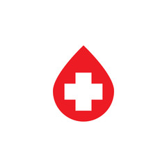 Fototapeta premium blood icon design vector logo template EPS 10