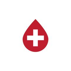 Fototapeta premium blood icon design vector logo template EPS 10