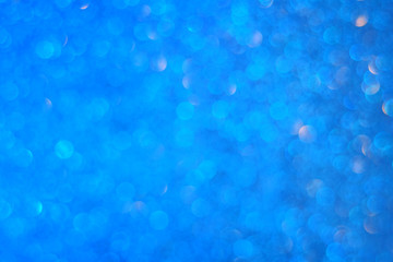 Abstract blue bokeh background